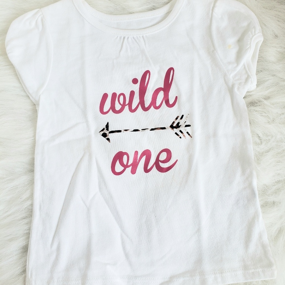 Infant girls wild one tshirt size 24mos custom mad